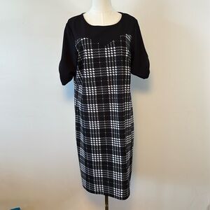 Ellen Weaver, black and white dress size XL